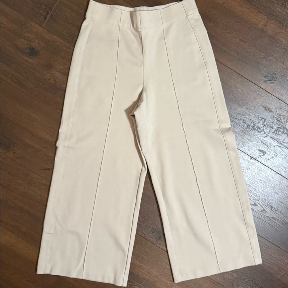 Jones New York Beige Wide-Leg Pants